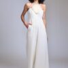 Enterito blanco de escote halter - Carola Pino Boutique