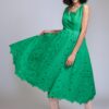 Vestido verde de broderie - Carola Pino Boutique