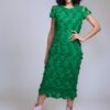Vestido midi verde de encaje - Carola Pino Boutique