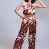 Conjunto de top halter y pantalón palazzo - Carola Pino Boutique
