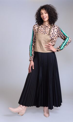 Vestido plisado - Carola Pino Boutique