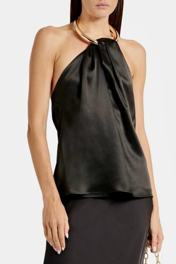 Conjunto de top halter y pantalón palazzo - Carola Pino Boutique