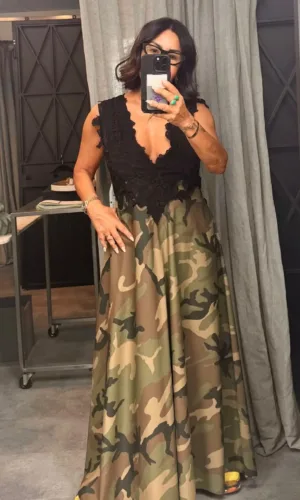 Vestido Camuflaje Carola Pino Boutique
