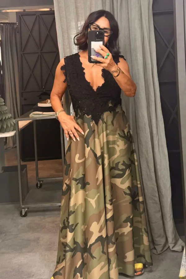 Vestido Camuflaje Carola Pino Boutique