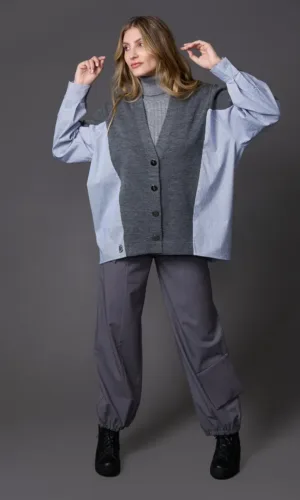 CAMISA CON TEJIDO