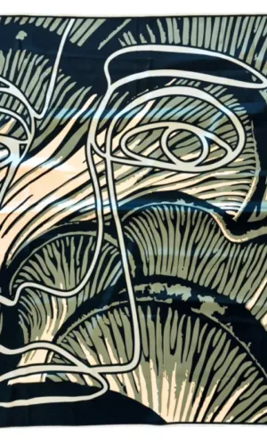 Pañuelo estampado de seda Musa Mía - 70x70 cm - Carola Pino Boutique