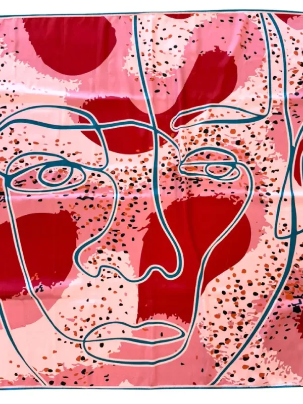 Pañuelo estampado de seda Musa Mía - 70x70 cm - Carola Pino Boutique